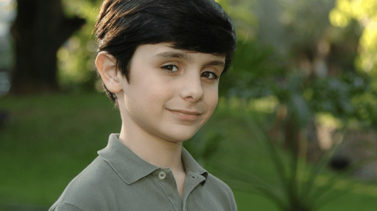 Guillermo ainda criança, quando era ator da Globo; ele foi destaque da novela 'Eterna Magia', de 2007