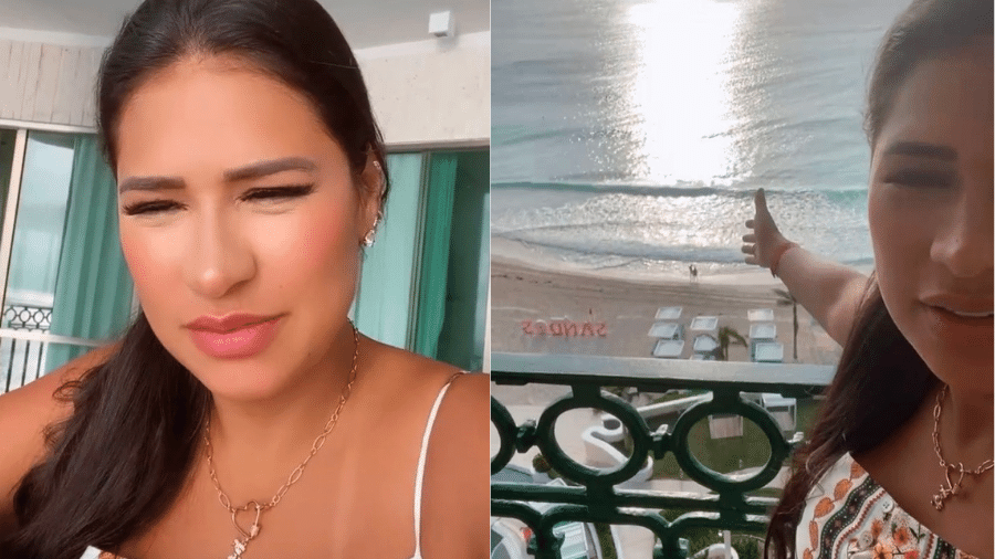 Simone filmou vista paradisíaca de Cancún ao elogiar resort em que está hospedada  - Reprodução/Instagram/@simoneses