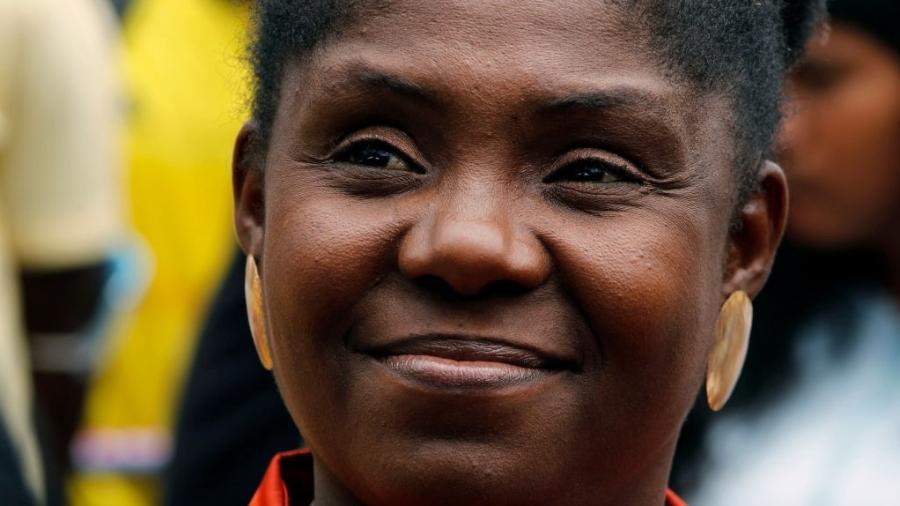 A vice-presidente eleita da Colômbia, Francia Márquez, primeira mulher negra a ocupar o cargo no país - Fredy Builes/Getty Images