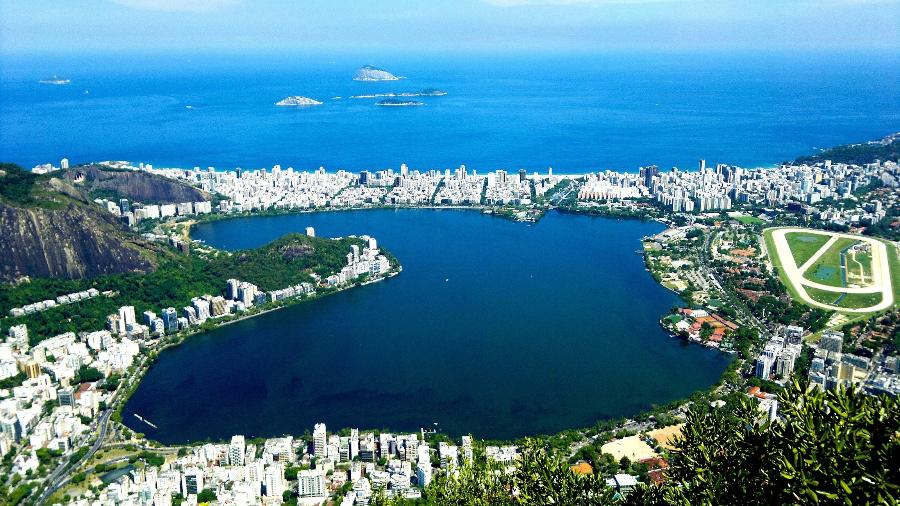 Vista aérea da Lagoa Rodrigo de Freitas