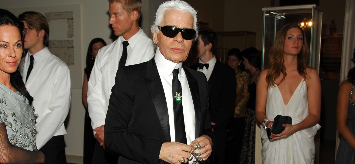 Karl Lagerfeld no Met Gala de 2007 - BILLY FARRELL/Patrick McMullan via Getty Images