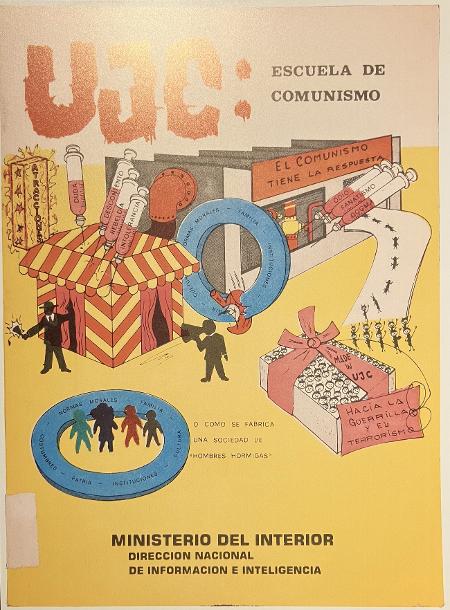 Cartilha UJC: Escuela de Comunismo, publicada pelo Ministério do Interior. 