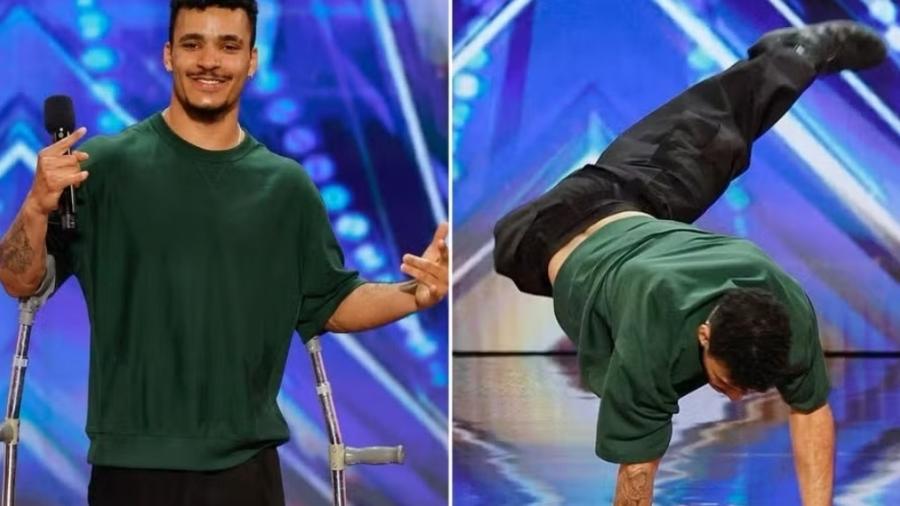 Samuel Henrique é ovacionado no America's Got Talent 