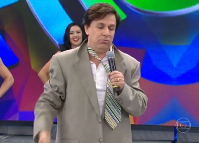 21.jun.2015 - Tom Cavalcante no "Domingão do Faustão"