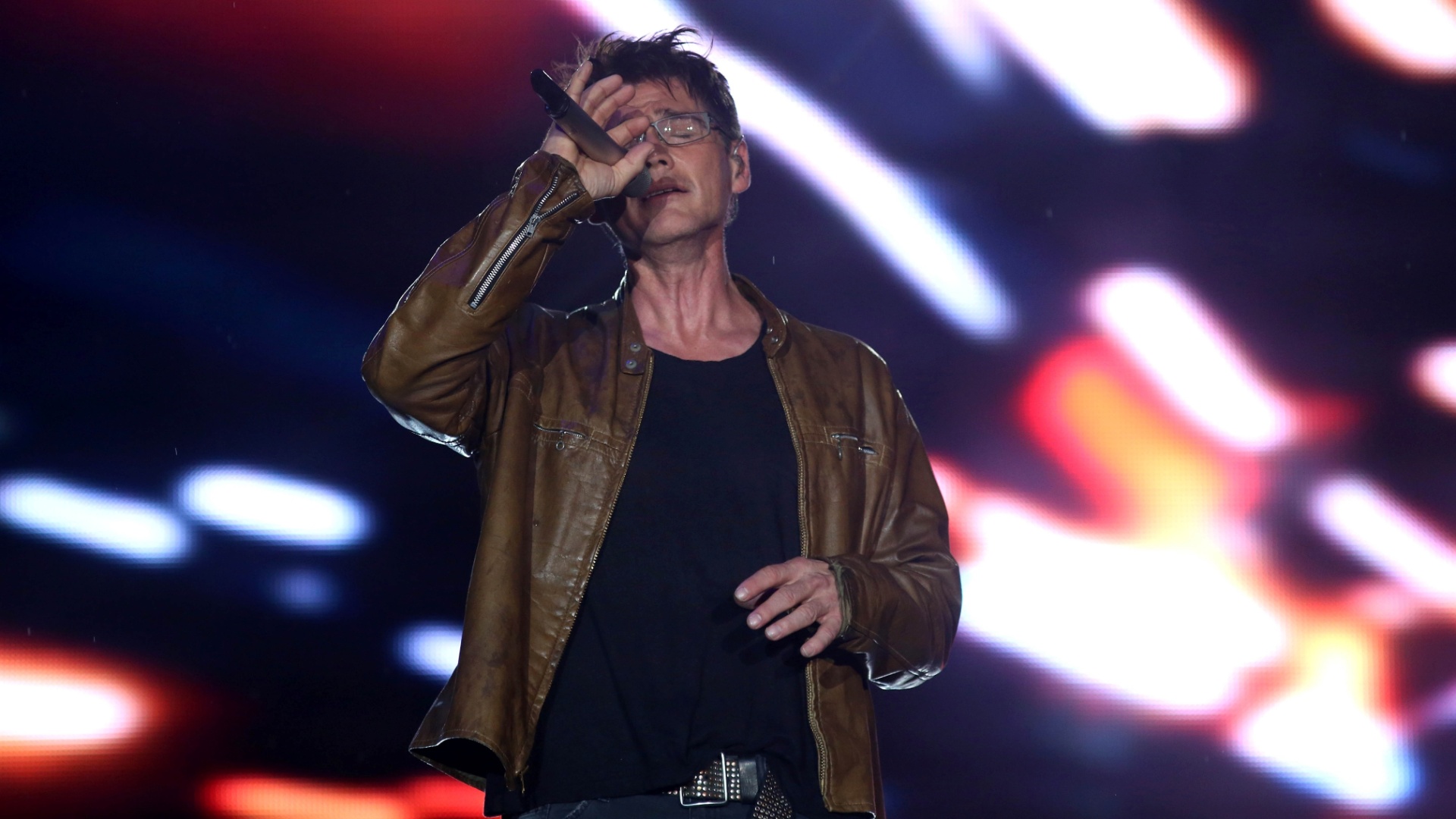 27.set.2015 - A banda norueguesa A-ha se apresenta no palco Mundo no último dia do Rock in Rio 2015 - Fernando Maia/UOL