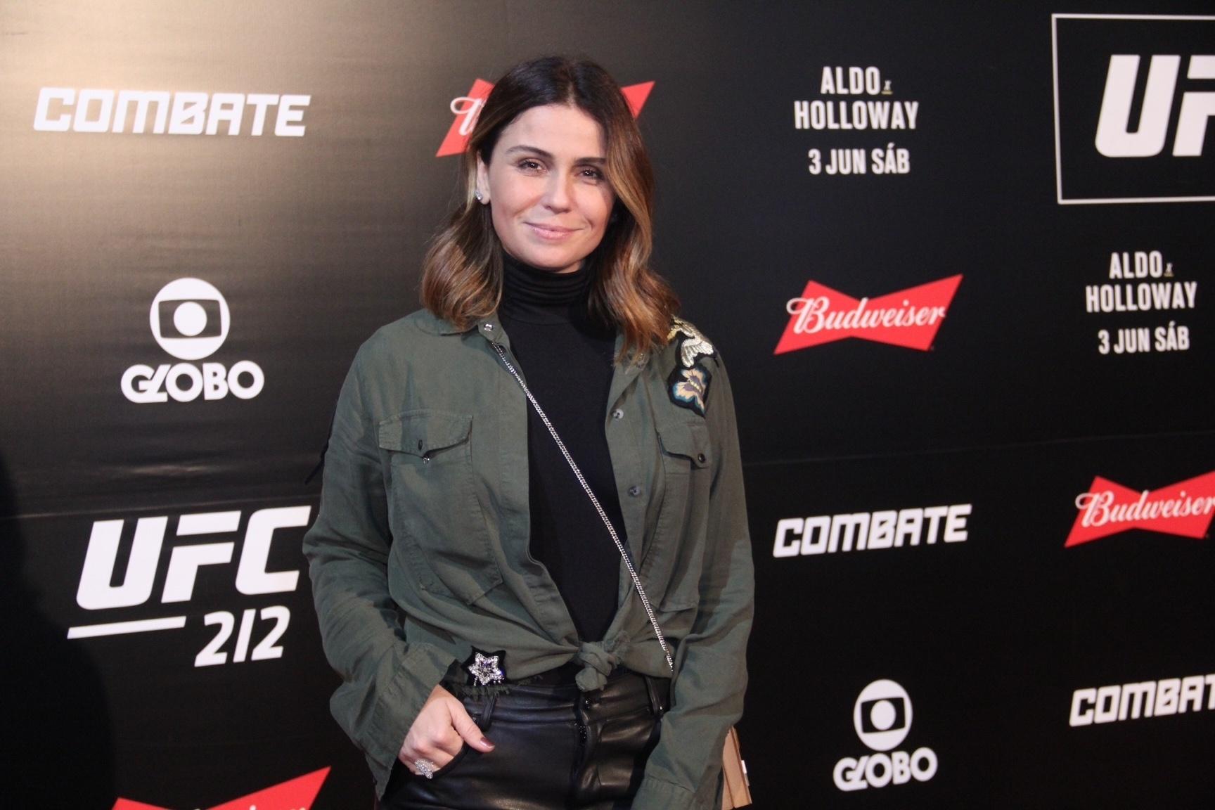 Giovanna Antonelli no UFC 212 que aconteceu na Jeunesse Arena na Barra da Tijuca, no Rio  - AgNews