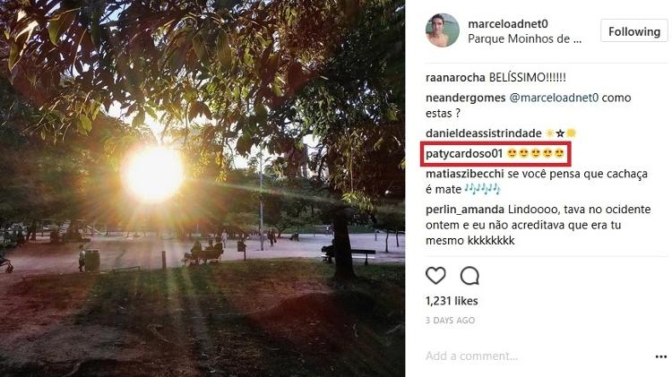 Patrícia Cardoso troca mensagens carinhosas com Marcelo Adnet no Instagram - Reprodução/Instagram/marceloadnet0 - Reprodução/Instagram/marceloadnet0