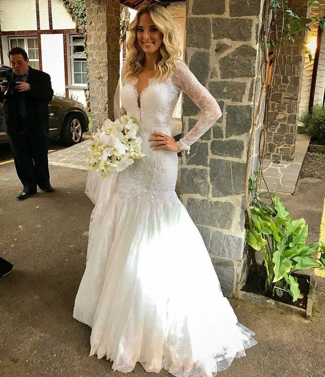 Tici com vestido de Lethícia Bronstei - Reprodução/ Instagram