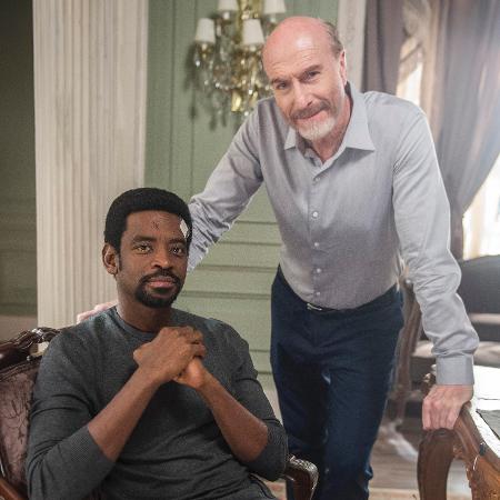 Fabrício Boliveira e Odilon Wagner - Raquel Cunha/Globo - Raquel Cunha/Globo