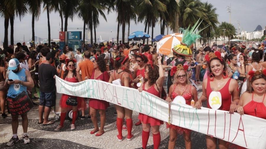  Bloco Virtual animou foliões nesta segunda-feira (4) no Rio - Luciola Villela/UOL