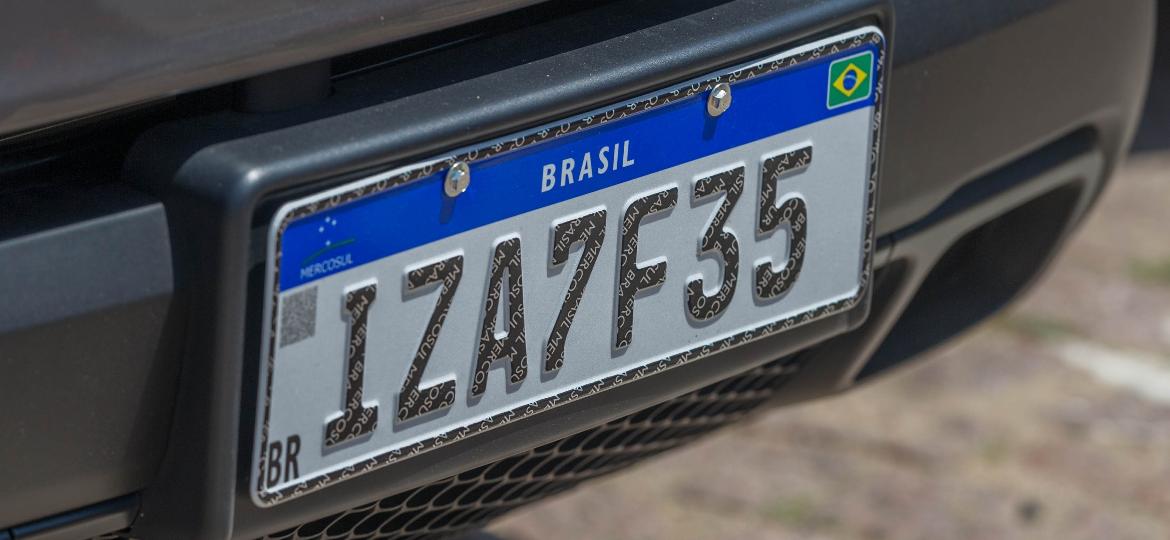 Carro emplacado no Rio Grande do Sul circula já com o novo padrão - Evandro Leal/Agência Freelancer