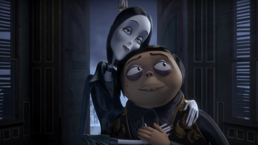 Mortícia e Gomez em trailer de "Família Addams" - Reprodução/YouTube