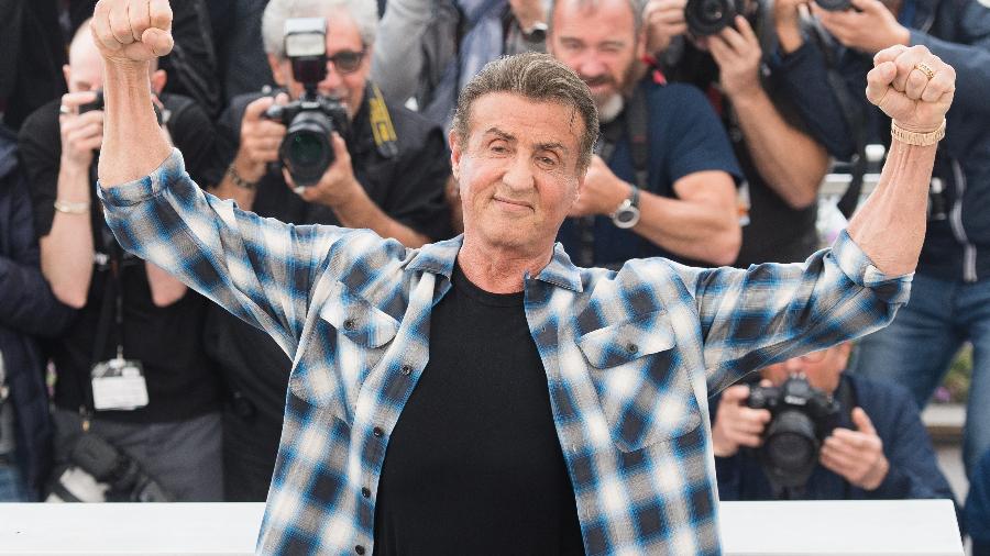 Sylvester Stallone posa para fotógrafos no Festival de Cannes - Samir Hussein/WireImage