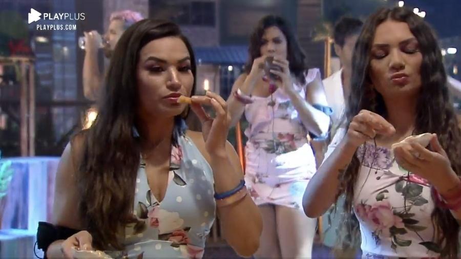 A Fazenda 2020: Raissa e Stéfani em festa - Reprodução/Playplus