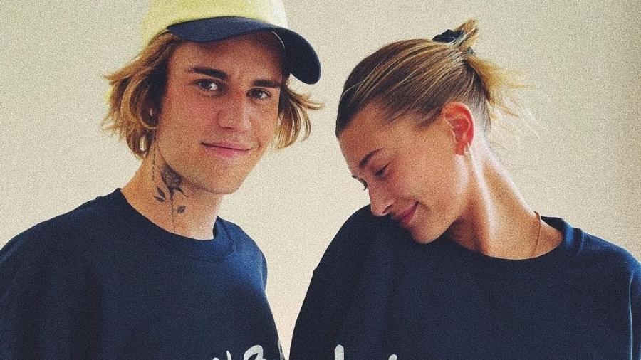 Justin Bieber e a mulher, Hailey Bieber - Reprodução/Instagram 