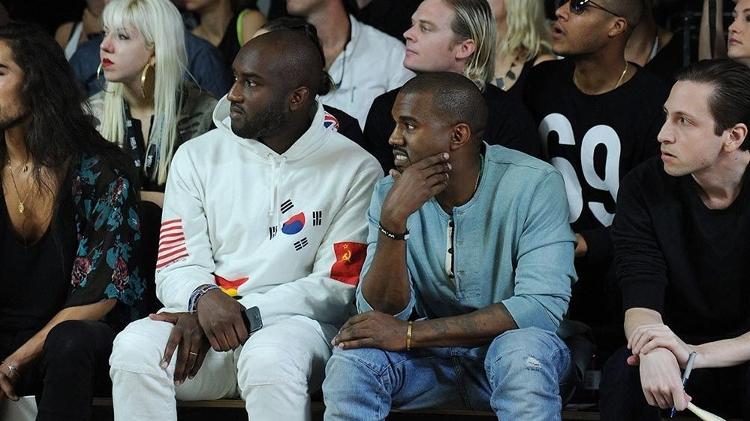 Virgil Abloh e Kanye West, um dos seus maiores colaboradores no mundo da moda e criação - Getty Images - Getty Images
