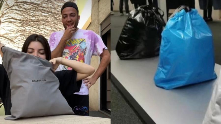 Gkay é trollada pelo amigo ao ganhar falsa bolsa de saco de lixo da Balenciaga - Reprodução/Instagram