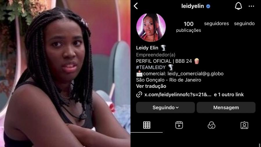 BBB 24: Equipe diz que perfil de Leidy no Instagram foi desativado