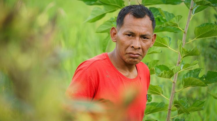 Roberto Maxakali, agente agroflorestal do projeto Hãmhi