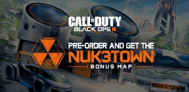 Com visual super futurista, "Nuk3town" só estará no "Black Ops III" das plataformas atuais - Divulgação