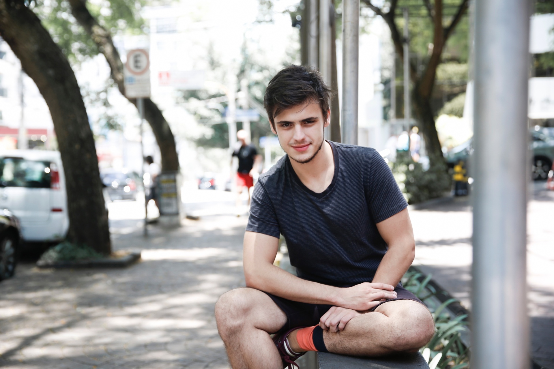 9.dez.2016 - Wictor Ressutti, 20, também tentou a sorte na primeira fase de audições para a banda Now United, nova aposta do britânico Simon Fuller. O ator de 20 anos contou que já está acostumado a participar de vários castings e não se sentiu intimidado frente à equipe do ex-agente das Spice Girls - Lucas Lima/UOL