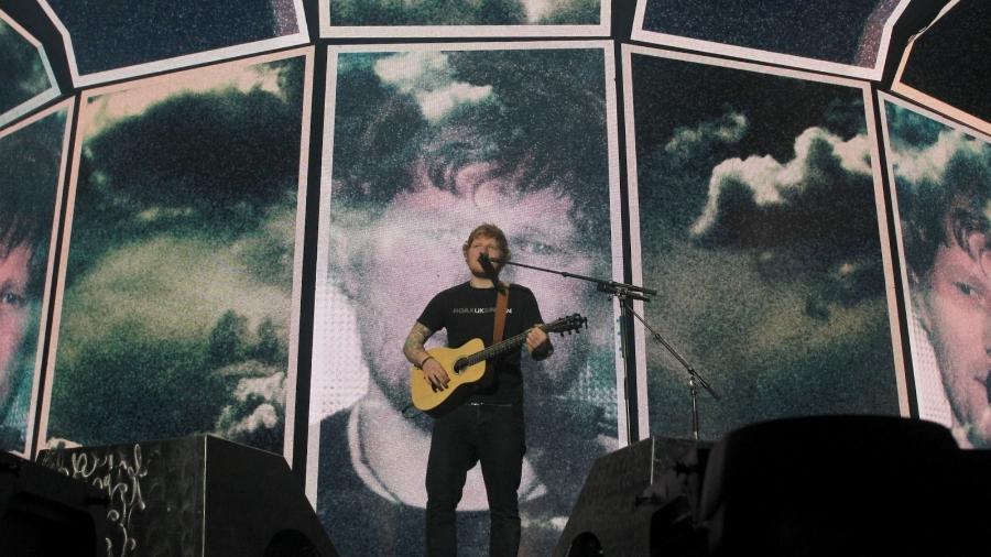 Ed Sheeran apresenta no Rio de Janeiro o show da turnê "Divide" na arena Jeunesse, no Recreio dos Bandeirantes - Marcelo Sá Barreto/Ag News