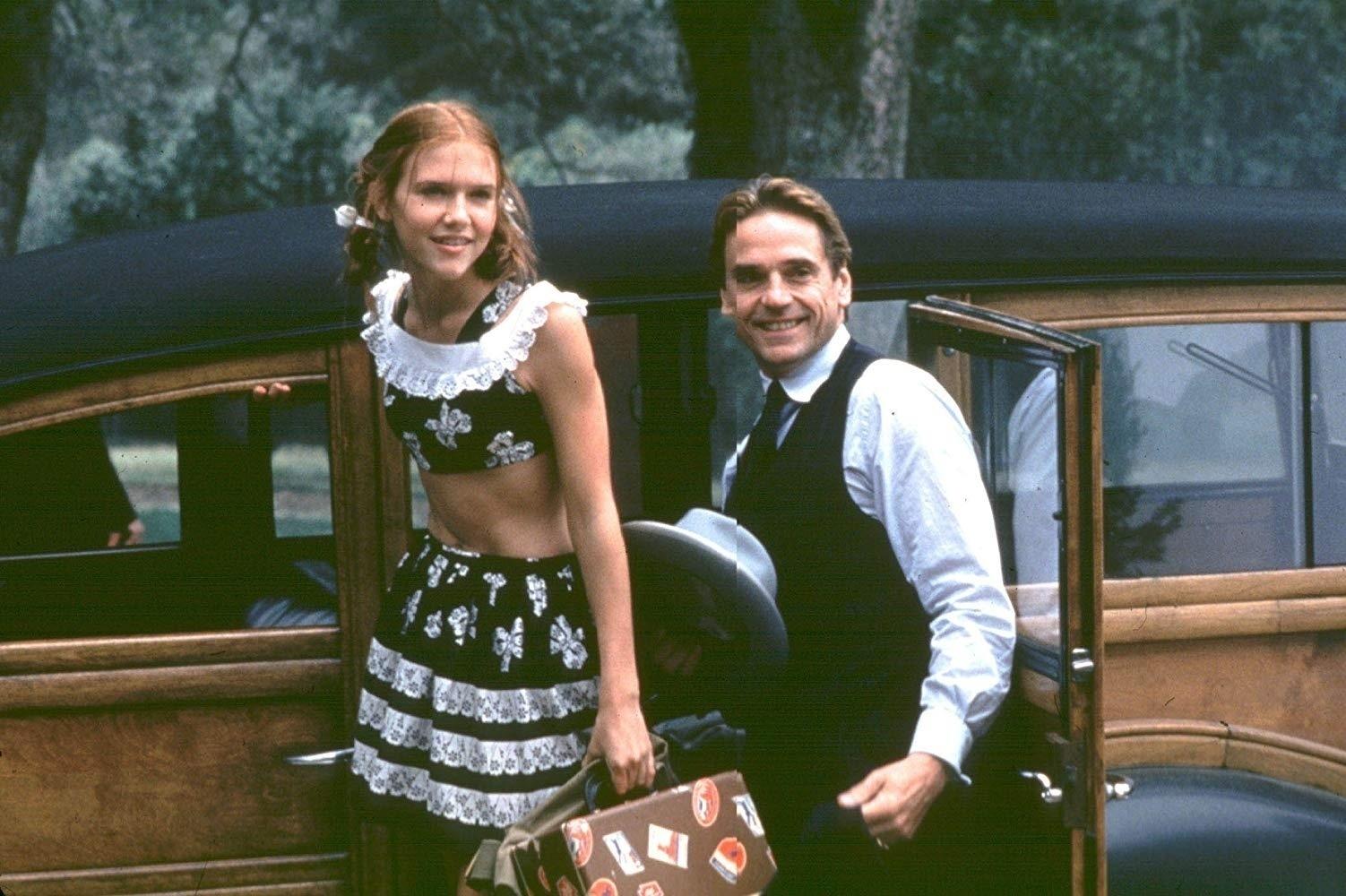 Jeremy Irons e Dominique Swain em "Lolita" (1997) - Divulgação
