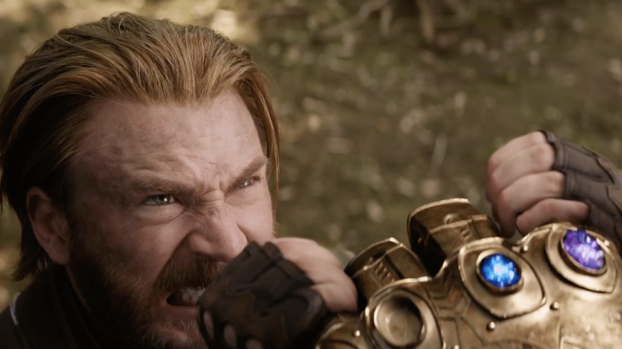 Capitão América luta contra Thanos em "Vingadores: Guerra Infinita" - Reprodução