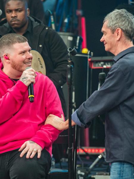 Ferrugem e Serginho Groisman - Fábio Rocha/ TV Globo - Fábio Rocha/ TV Globo