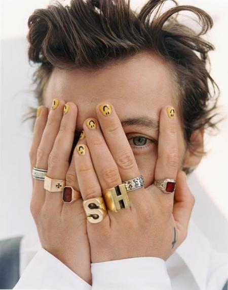 Harry Styles - nail art - Reprodução/Instagram - Reprodução/Instagram
