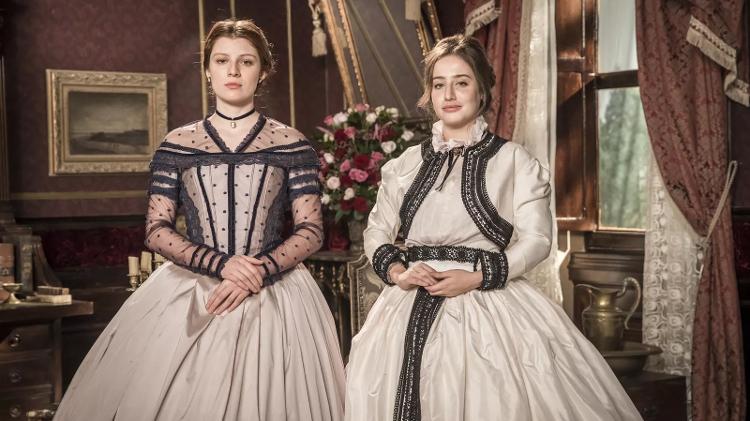 Isabel (Giulia Gayoso) e Leopoldina (Bruna Griphao) são filhas de Teresa Cristina (Leticia Sabatella) com Dom Pedro II (Selton Mello) - João Miguel Jr/Globo - João Miguel Jr/Globo