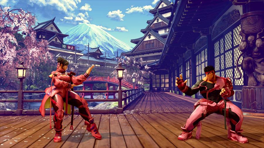 Street Fighter V: Chun-Li e Ryu rosas em campanha contra câncer de mama - Divulgação/Capcom