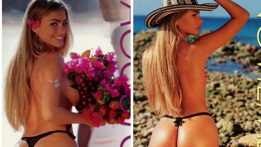 Sofia Vergara exibe fotos sensuais antigas de topless na praia - Reprodução/Instagram