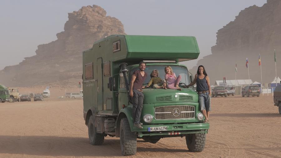 A família em Wadi Rum, na Jordânia - Arquivo pessoal