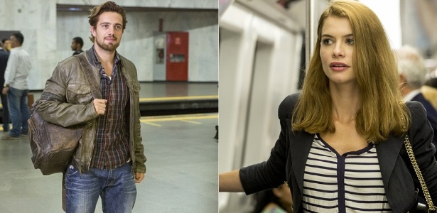 Em "Além do Tempo", Felipe e Lívia se encontram no metrô do Rio - Reprodução/Gshow