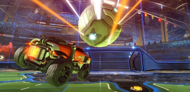 Será que além de ser sucesso de crítica "Rocket League" também será conhecido como o primeiro game que permitiu confrontos entre jogadores de PlayStation 4 Xbox One? - Divulgação