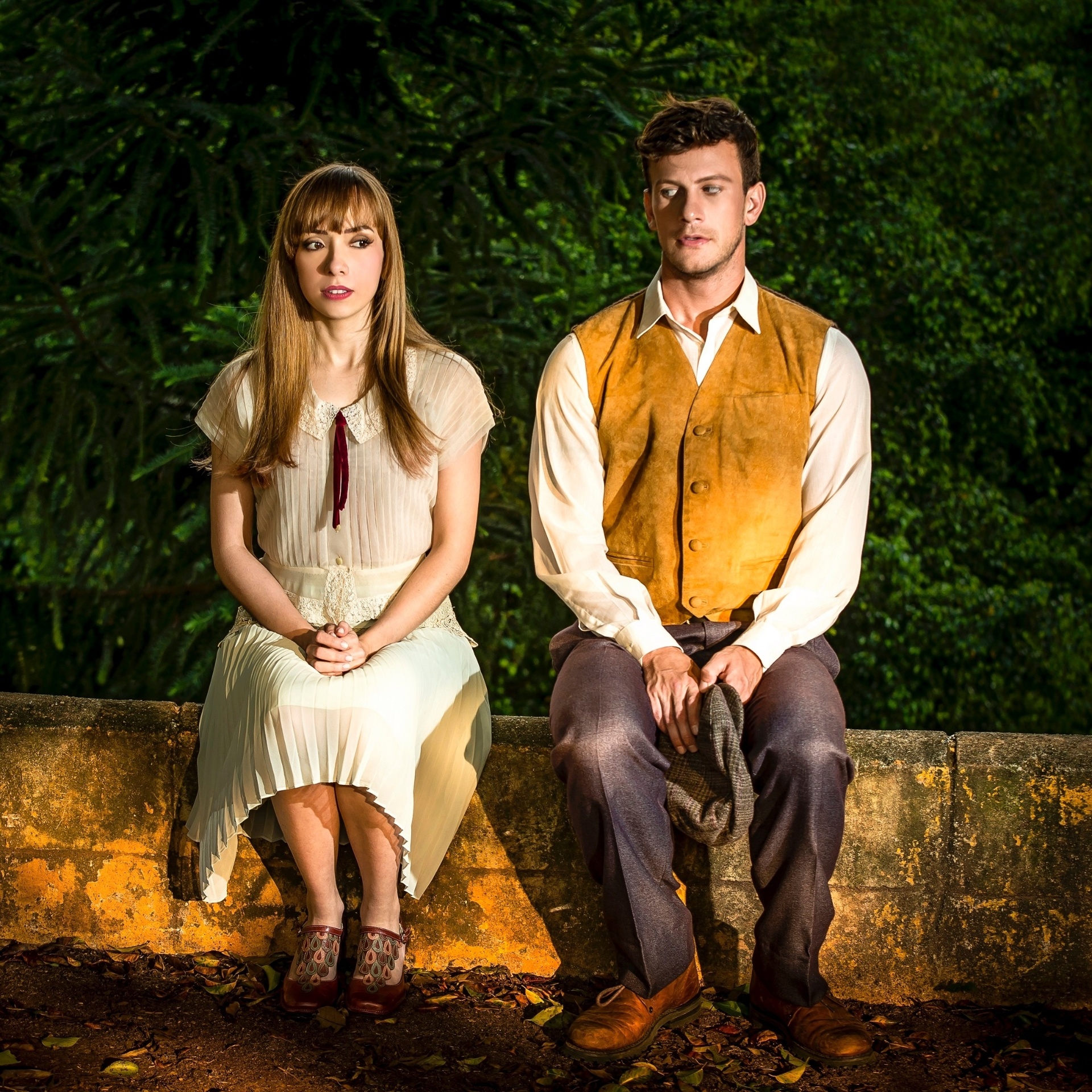 Espetáculo "Blink", do escritor Phil Porter com direção de Kleber Montanheiro, protagonizado pelos atores Eduardo Pelizzari e Ligia Paula Machado - Divulgação