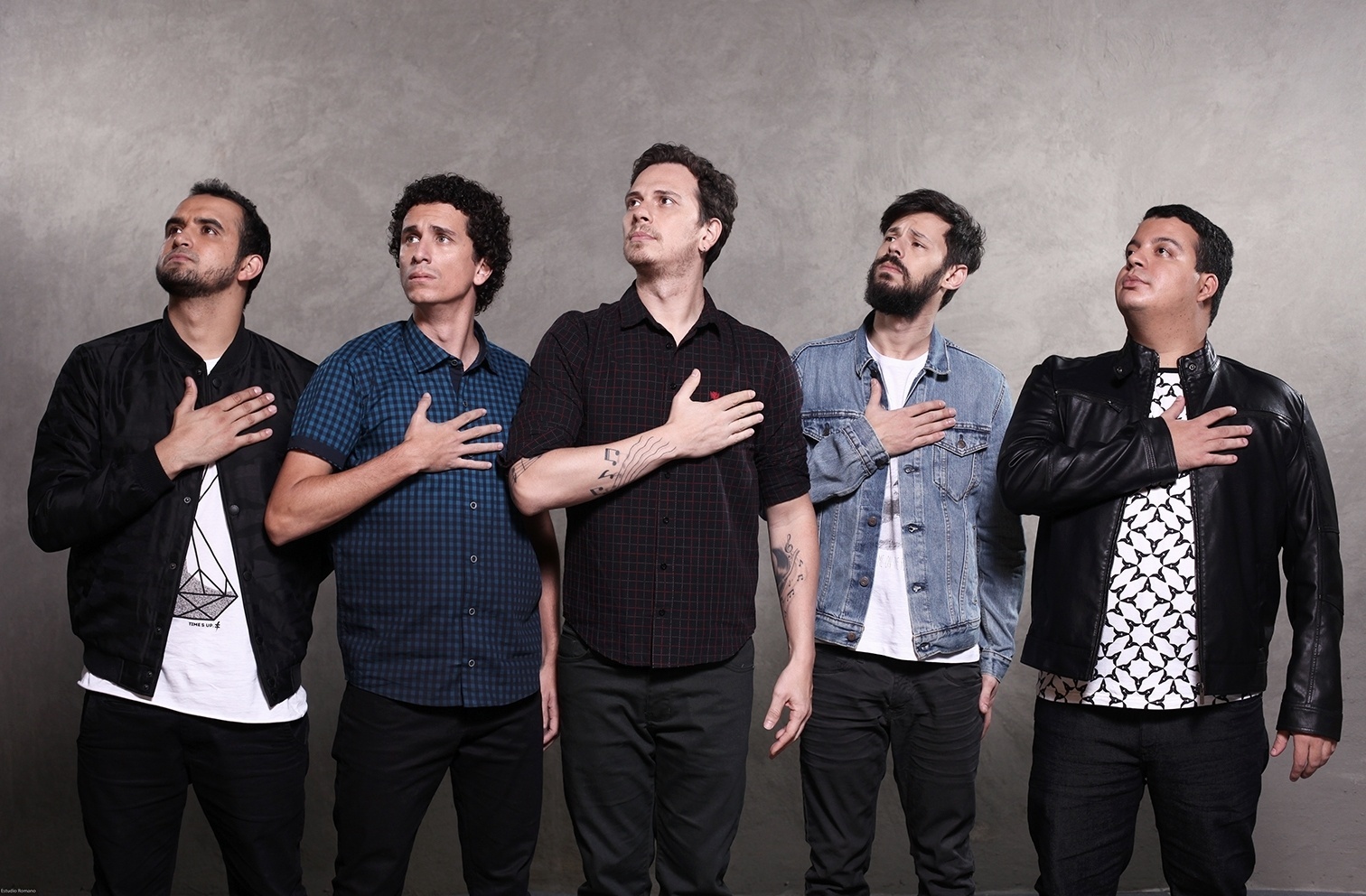 30.jun.2016 - Thiago Ventura, Rafael Portugal, Fabiano Cambota, Nando Viana e Rodrigo Marques estão em "A Culpa é do Cabral" - Divulgação/Comedy Central