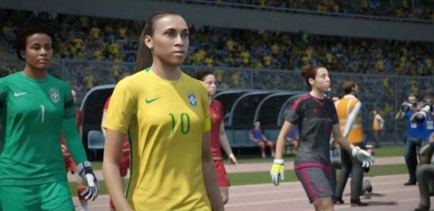 A seleção feminina estreou em "FIFA 16", mas ainda não está confirmada no novo game - Divulgação