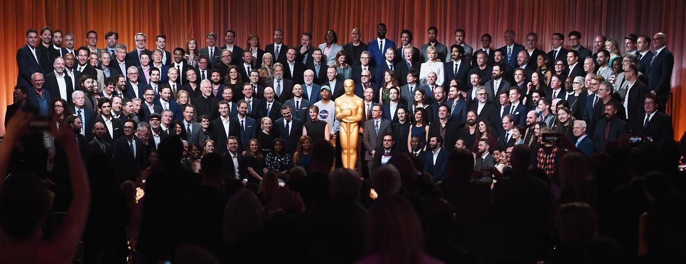 6.fev.2017 - Os 163 indicados ao Oscar 2017 reunidos para a tradicional foto de grupo depois de almoço no hotel Beverly Hilton - Alberto E. Rodriguez/Getty Images