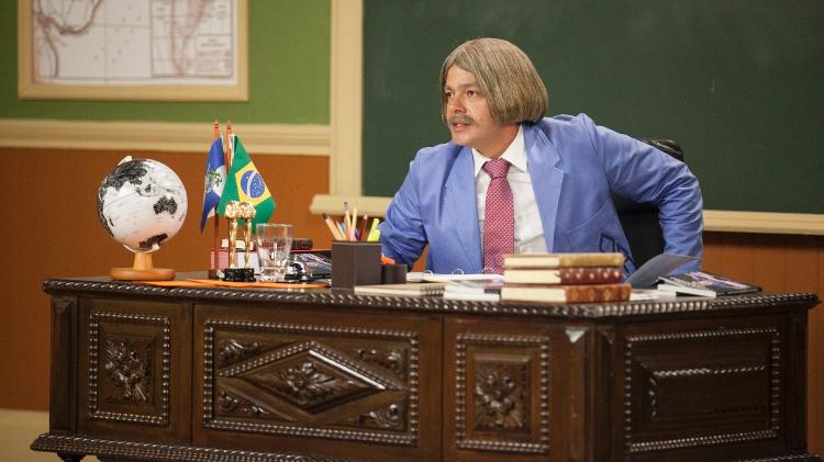 Professor Raimuno (Bruno Mazzeo) na "Escolinha" - Pedro Curi/Divulgação/TV Globo - Pedro Curi/Divulgação/TV Globo