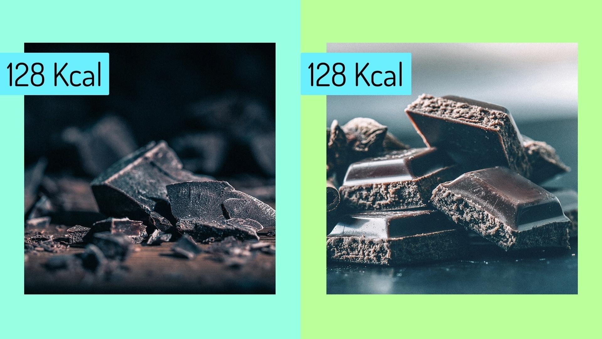 Comparativo de calorias - Arte/VivaBem