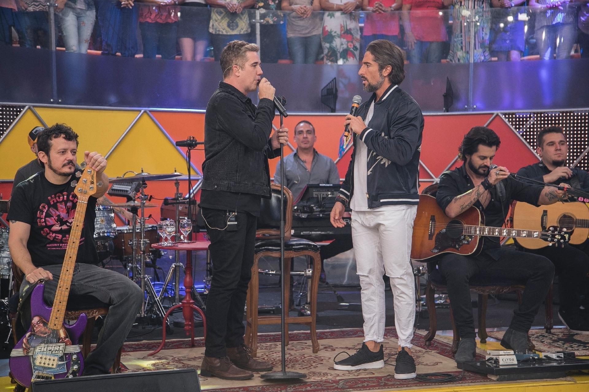 ultima gravação do programa "Legendários", que vai ao ar nesta sexta-feira (29), na Record - Edu Moraes/Divulgação/Record