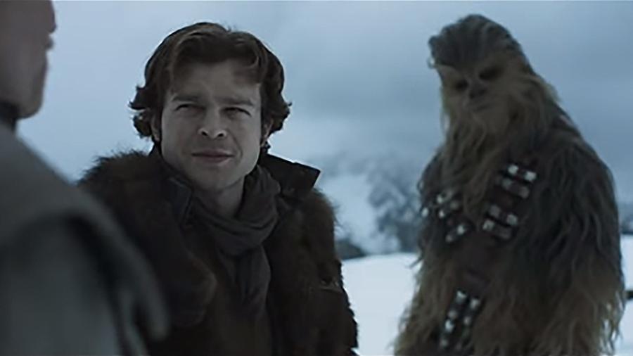 Han Solo e Chewbacca em cena de "Solo: Uma História Star Wars" - Reprodução
