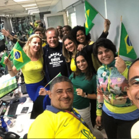 Chico Pinheiro nos bastidores do "Bom Dia Brasil" - Reprodução/Instagram