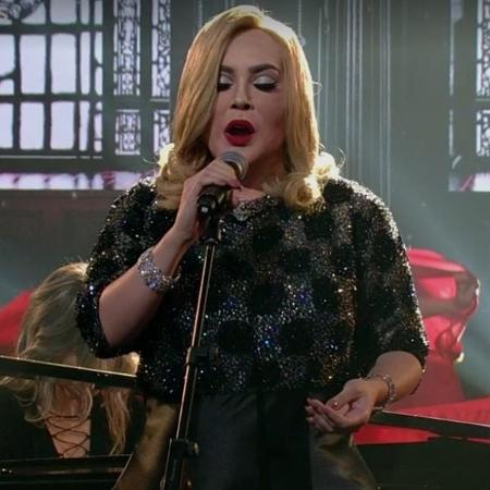 Naiara Azevedo imita Adele - Reprodução/TV Globo