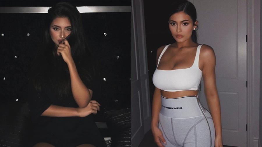 Índia Malhoa e Klyie Jenner: gêmeas? - Reprodução/Instagram