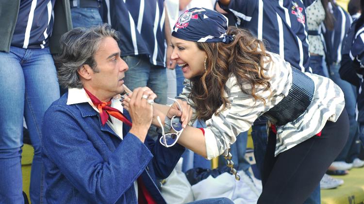 Jaqueline (Claudia Raia) e Jacques Leclair (Alexandre Borges) em 'Ti-Ti-Ti' - Zé Paulo Cardeal/Globo - Zé Paulo Cardeal/Globo