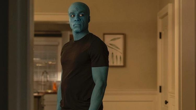 Dr. Manhattan/Cal em Watchmen, da HBO - Reprodução/HBO - Reprodução/HBO