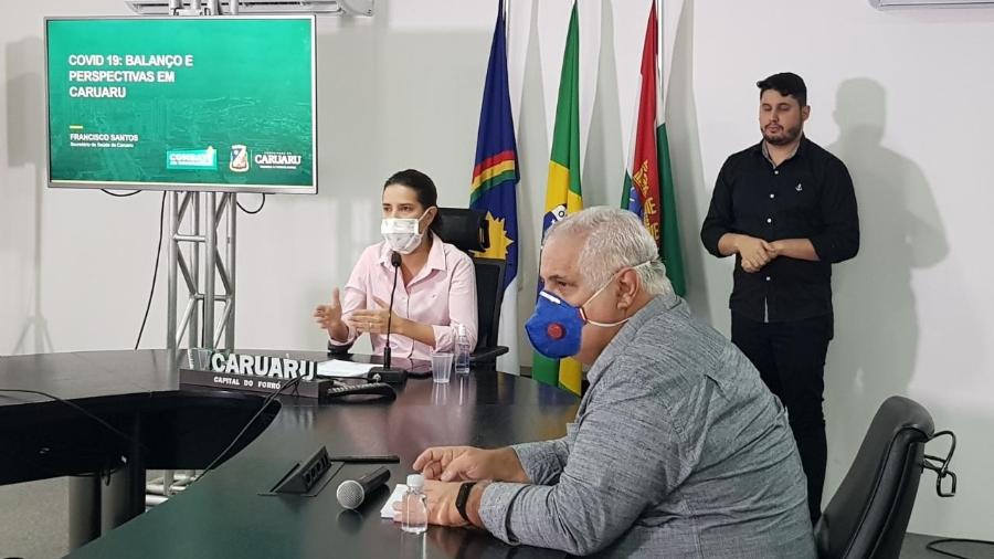 Prefeita Raquel Lyra (PSDB) anuncia que São João de Caruaru não será de forma presencial devido à pandemia do novo coronavírus - Prefeitura de Caruaru 
